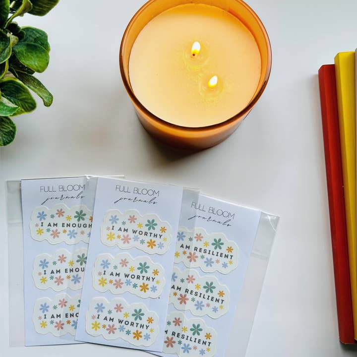 Full Bloom Journals - Wholesale Sticker - I am Enough Sticker1