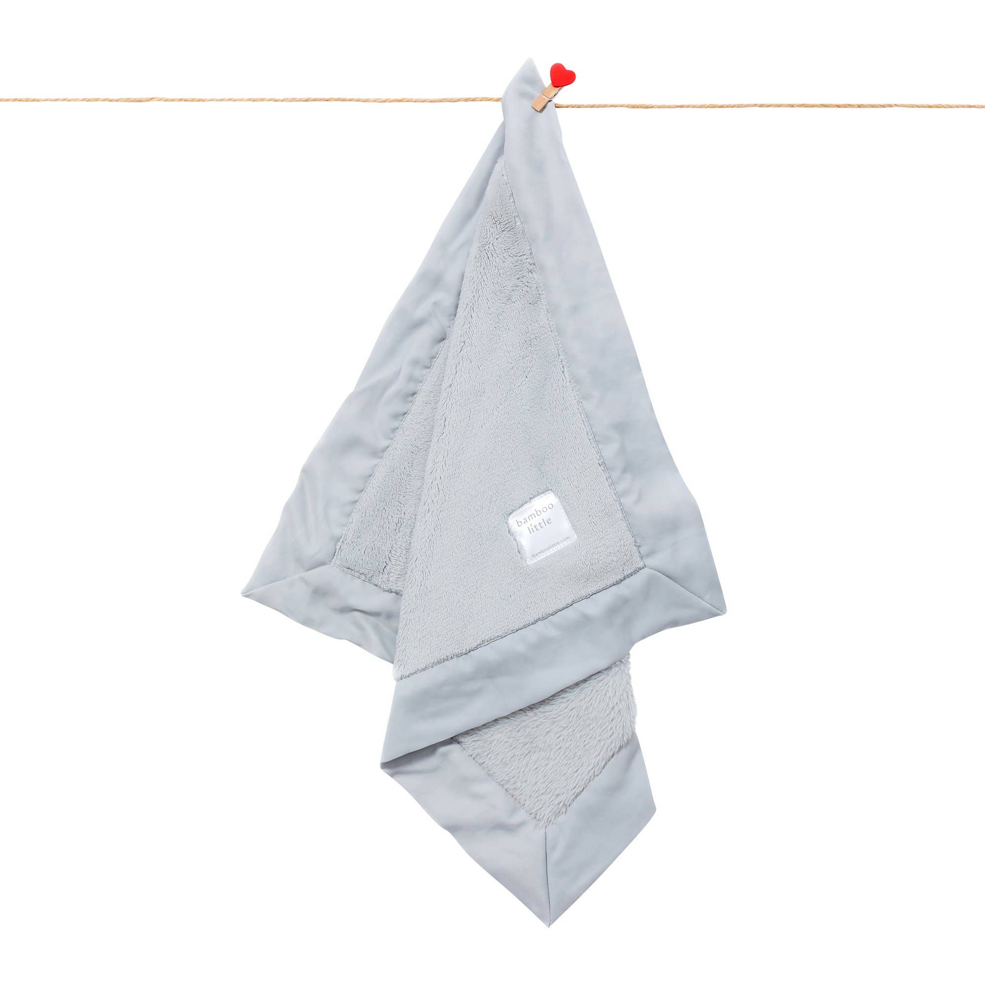 bamboo little - Wholesale Security/Cuddle Blanket - Baby - Gray Plush Lovey Security Blanket0