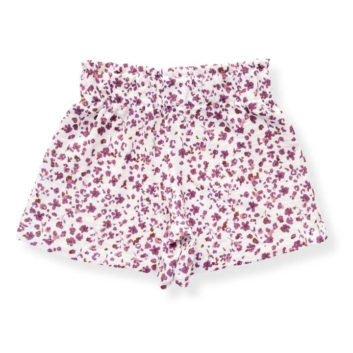 Otroške kratke hlače muslin shorties, Violet for wholesale by PUFFI