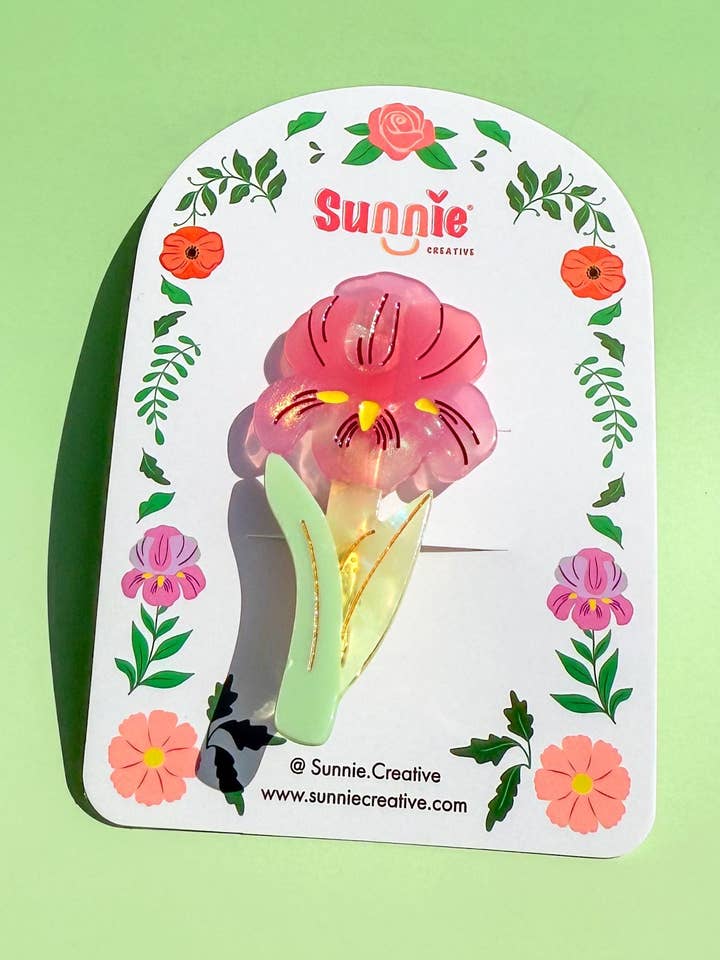 Fermaglio/Spilla per Capelli Iris Viola per la vendita all'ingrosso da parte di Sunnie Creative