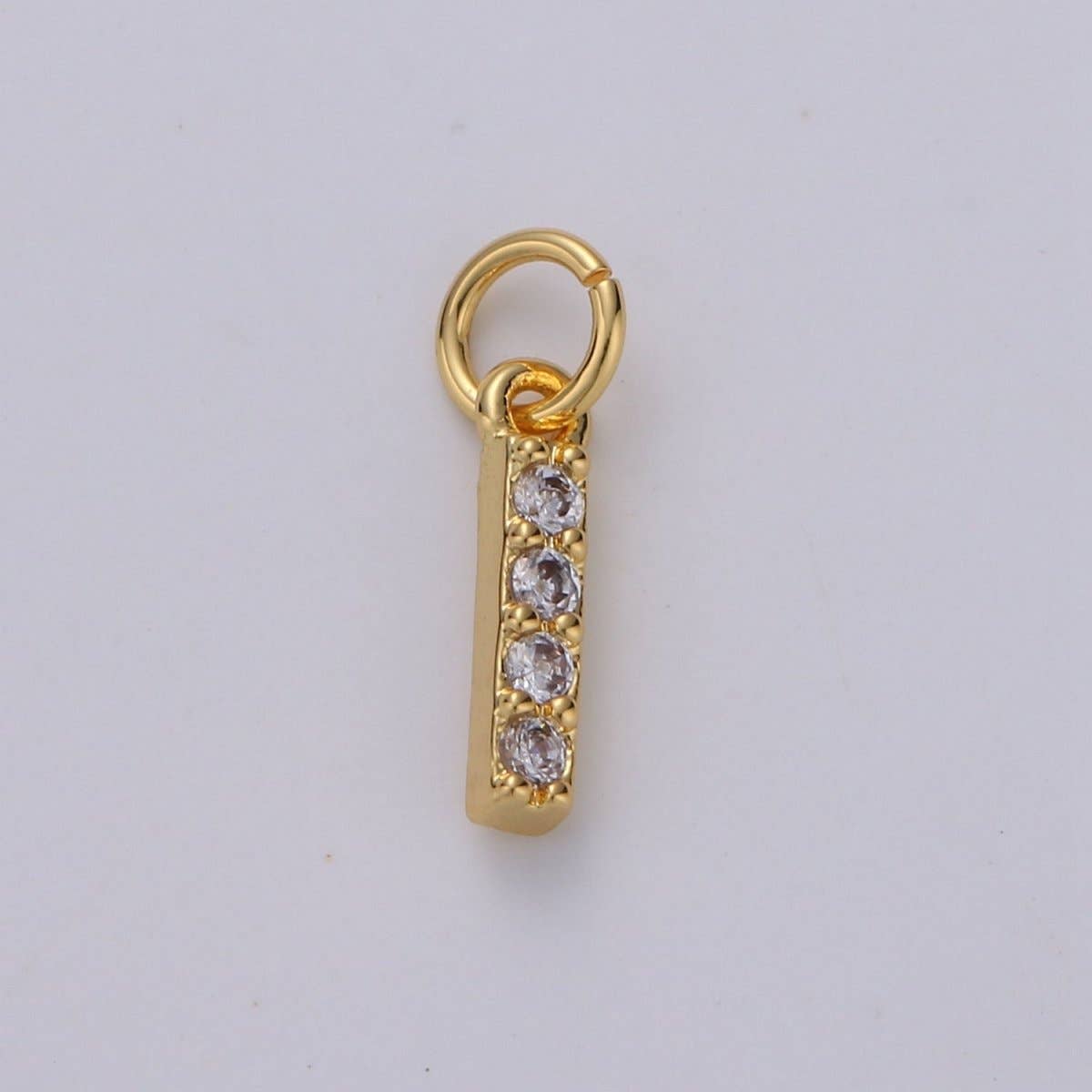 Aim Eternal – wholesale Individuell berlock/hänge – 14k guld fylld liten CZ initial, bokstav alfabet mikro pavé berlocker nätt guld kubisk hängsmycke för halsband armband örhänge tillägg A-099 till A-1118