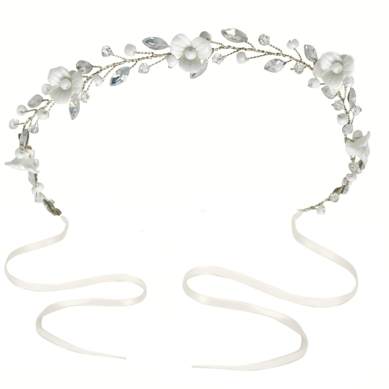 Athena Bridal Jewellery – Großhandel Haarschmuck-Set – Demen – HARMONY HAARRANKE, HP223, SILBER6