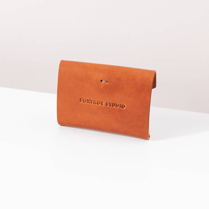Foxtrot Studio – Carteira - Mulher por atacado – Carteira de botão - Conhaque1