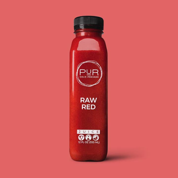 RAW RED COLD PRESSED JUICE for wholesale by PUR Cold Pressed Juice