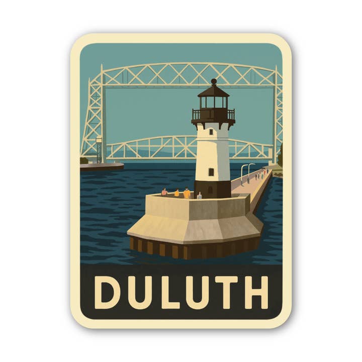 Duluth Minnesota Sticker for wholesale by Jones Sticker Co