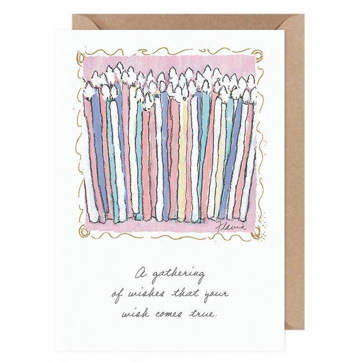 Wünsche werden innerhalb wahr... Flavia Card von Flavia Weedn 100% Baumwolle Made in Switzerland 0003-2082 für den Großhandel von Flavia Art Studios