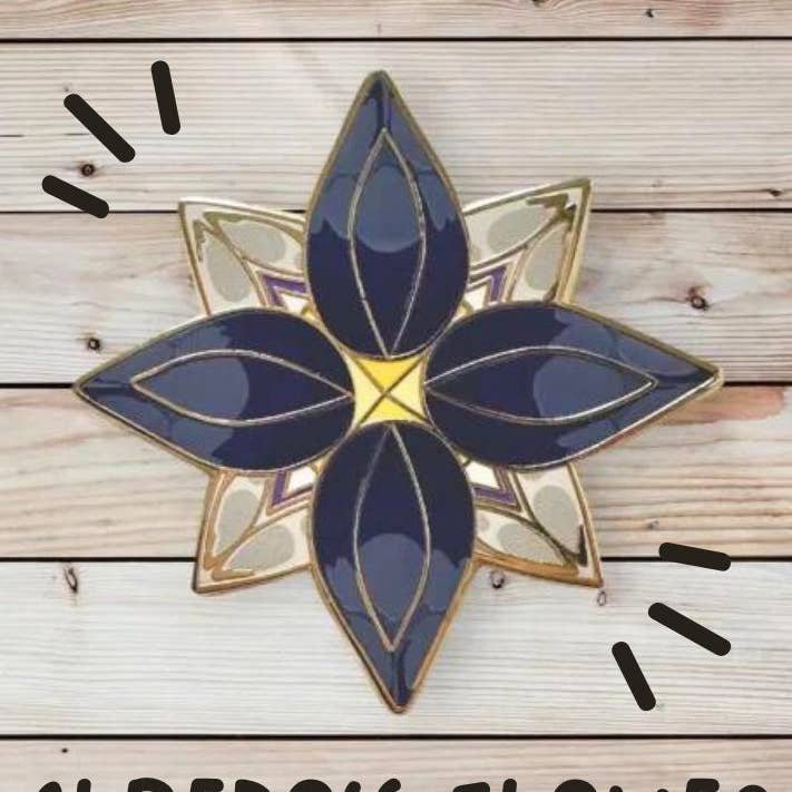 Albedo Flower Petal Enamel Pin - Genshin Impact for wholesale by Studio Ayu