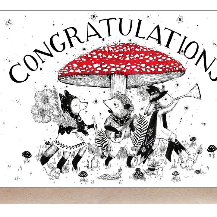 Marika Paz Illustration – Engroshandel Lykønskningskort – Tillykke Card1