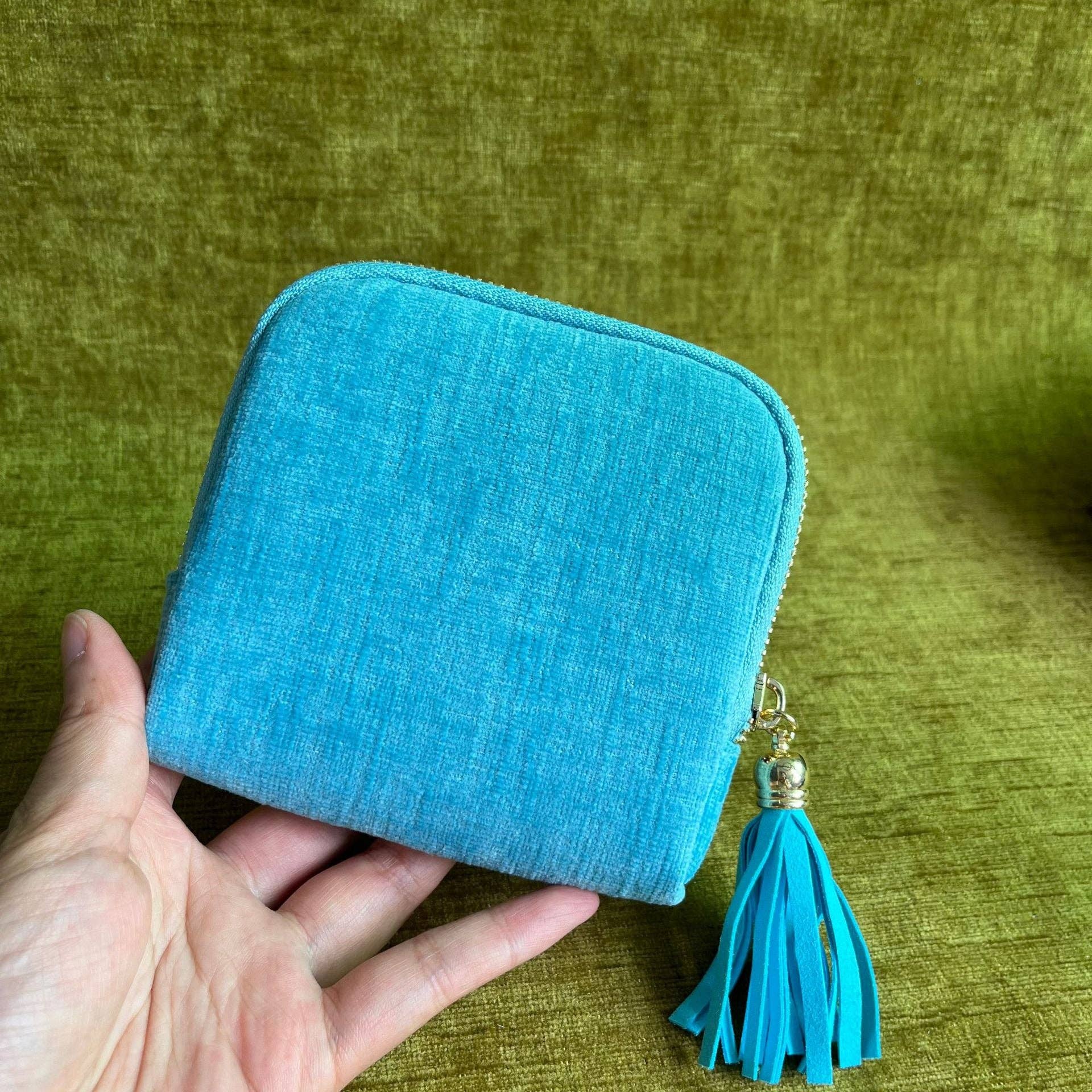 alberalkirk - Wholesale Jewelry Box/Organizer - Fringe Zipper Jewelry Organizer Fabric S5P3932