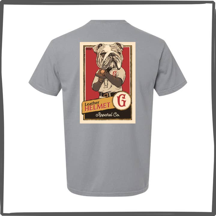 GA Mascot Baseball Card T-shirt for wholesale by Leather Helmet Company