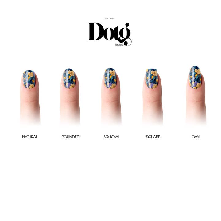 Design on The Go Studio - Wholesale Nail Art/Decal - Lemon Blossom Nail Wraps DIY Manicure & Pedicure Stickers2