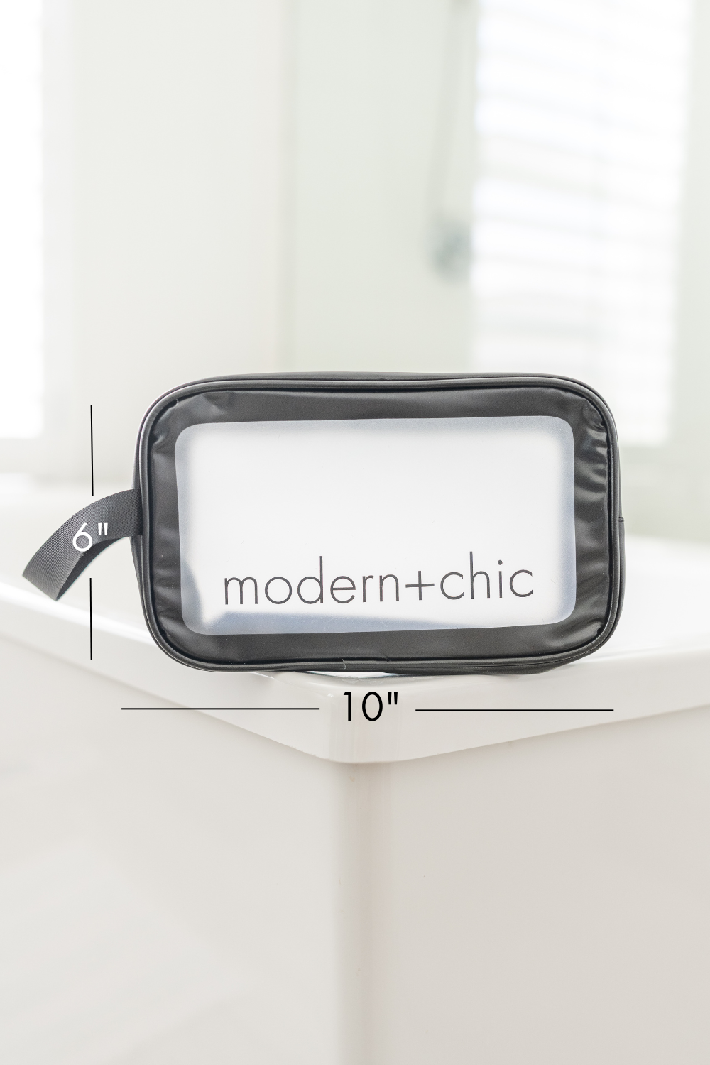 modern and chic - Vente Trousses de maquillage/cosmétique - Ensemble de 6 sacs de concert cosmétiques transparents Rhode5