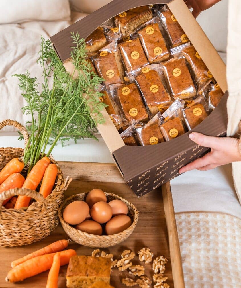 LA GRANJA FOODS 1959 - Vendita all'ingrosso Torta - Torta di carote senza glutine e senza lattosio (30 pezzi)3