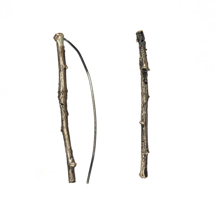 Twig Earrings - Medium for wholesale by tree trunk arts