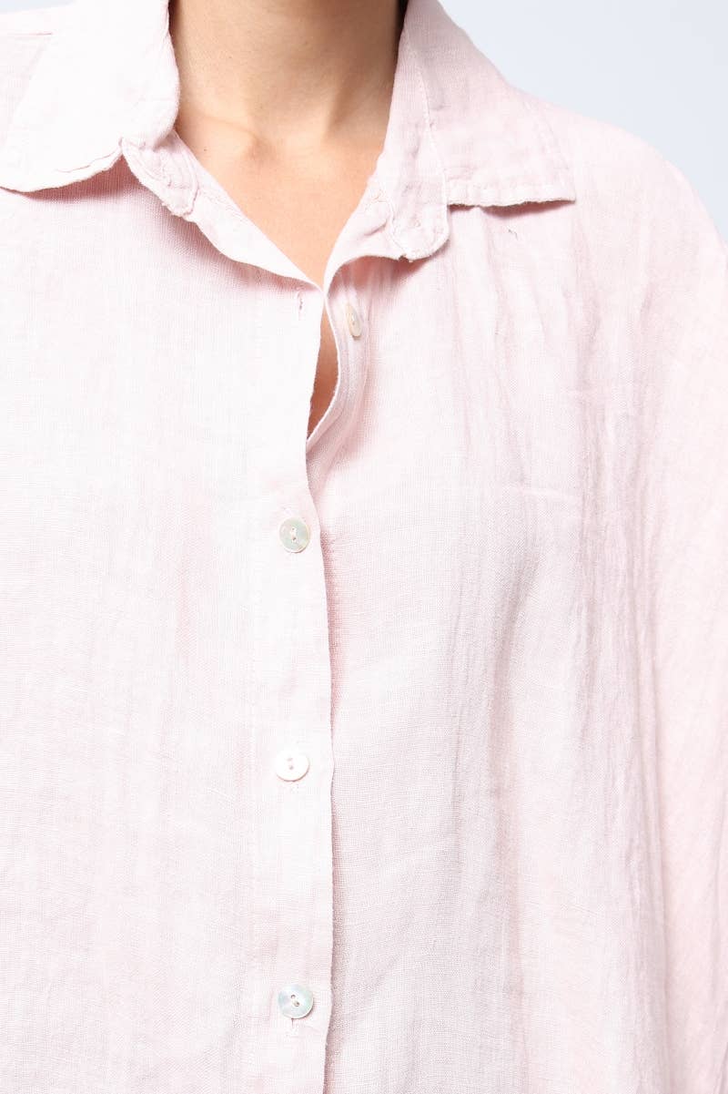 LÉA & LUC - Wholesale Button Down Shirt - Women's - 100% Linen Shirt REF. 285845