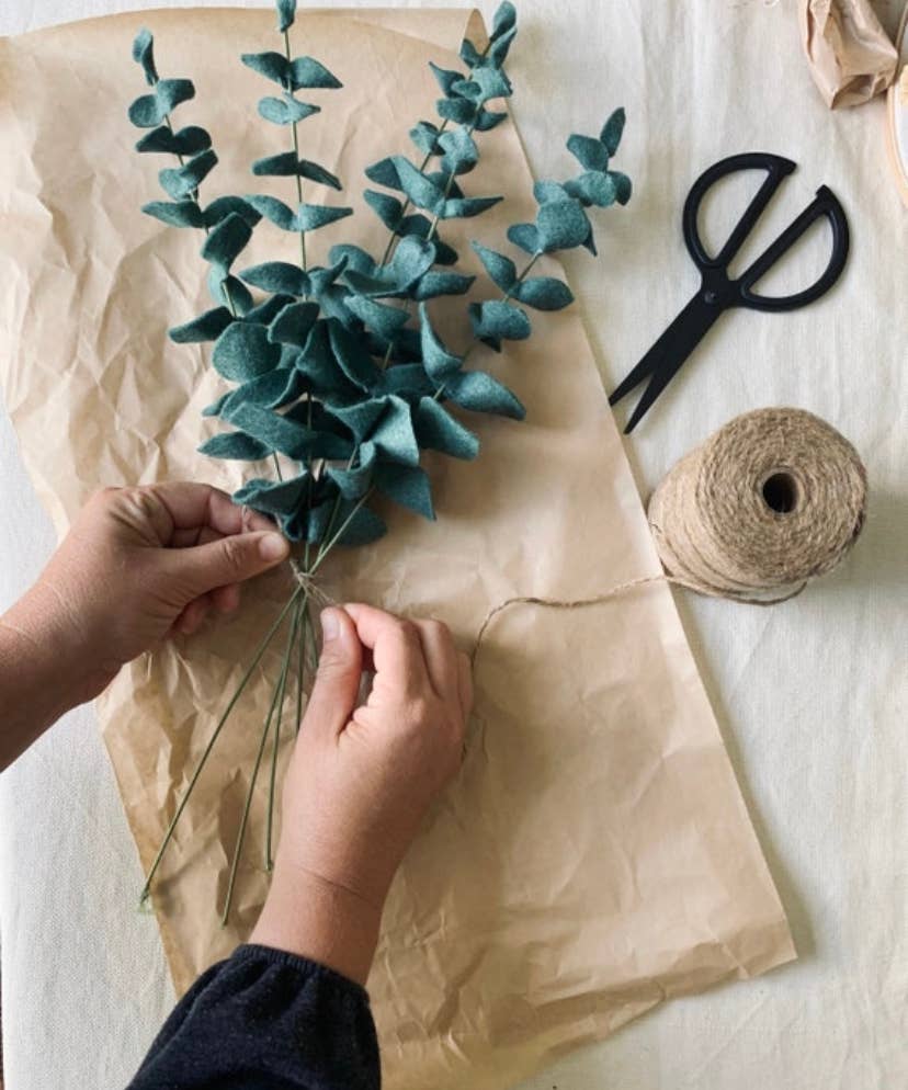 Fleurish Felt Flower Co. - Wholesale Artificial flowers - Eucalyptus Felt Greenery2