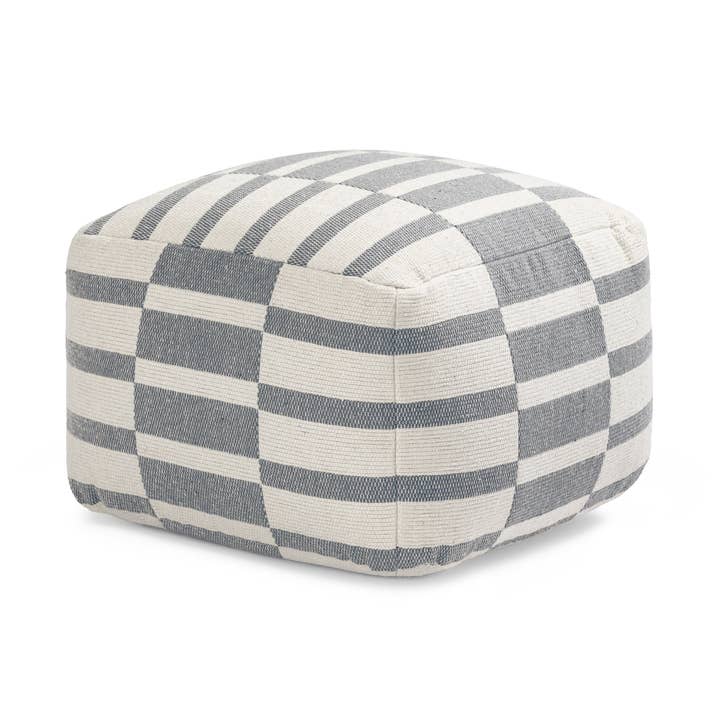 Londontown Pouf - Elfenbein Grau für den Großhandel von Anji Mountain