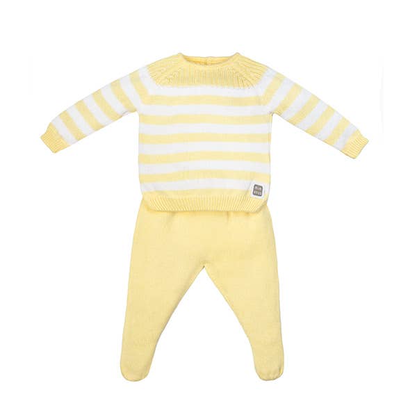 Cabrera Baby Set Yellow 100% Cotton for wholesale by Minutus