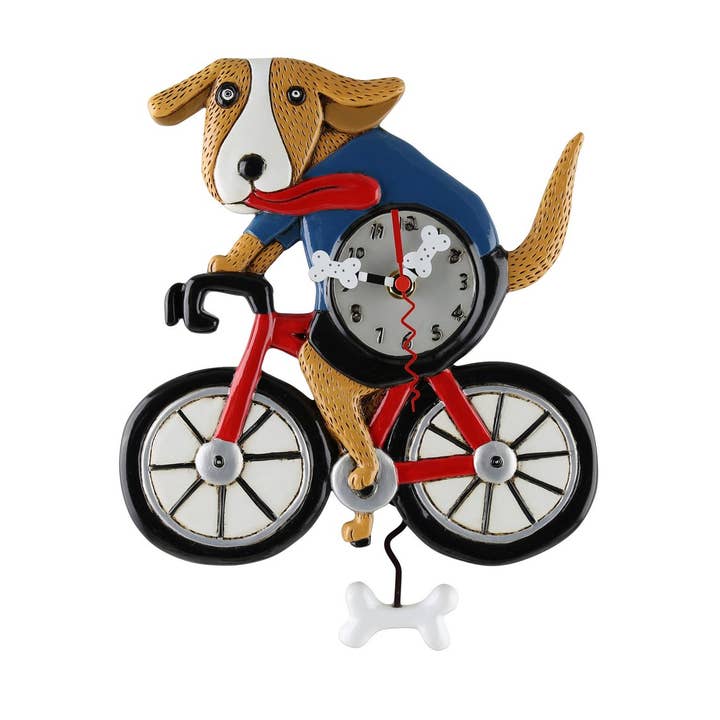 Bicycle Dog Clock for wholesale by RIKARO