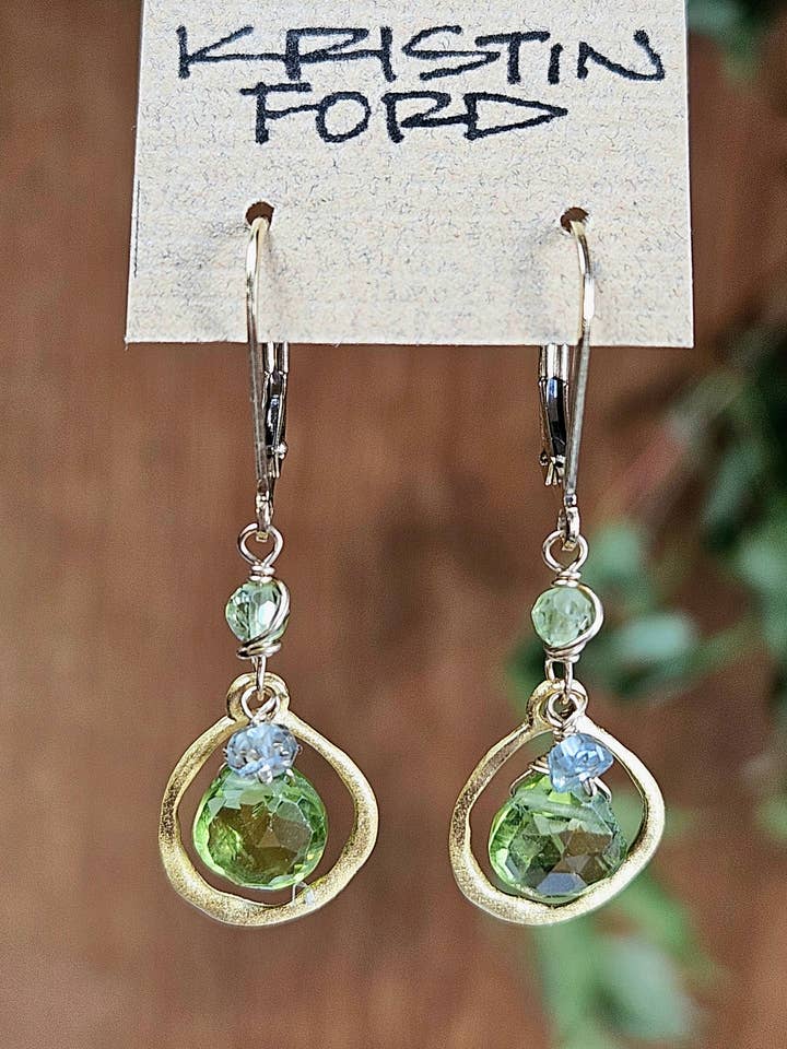 Floating Peridot in gold ring EGR6314G for wholesale by KRISTIN FORD Jewelry With Meaning