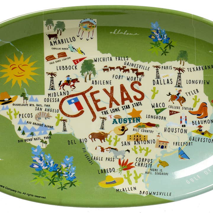 Texas 8.5" Tidbit Tray for wholesale by Galleyware
