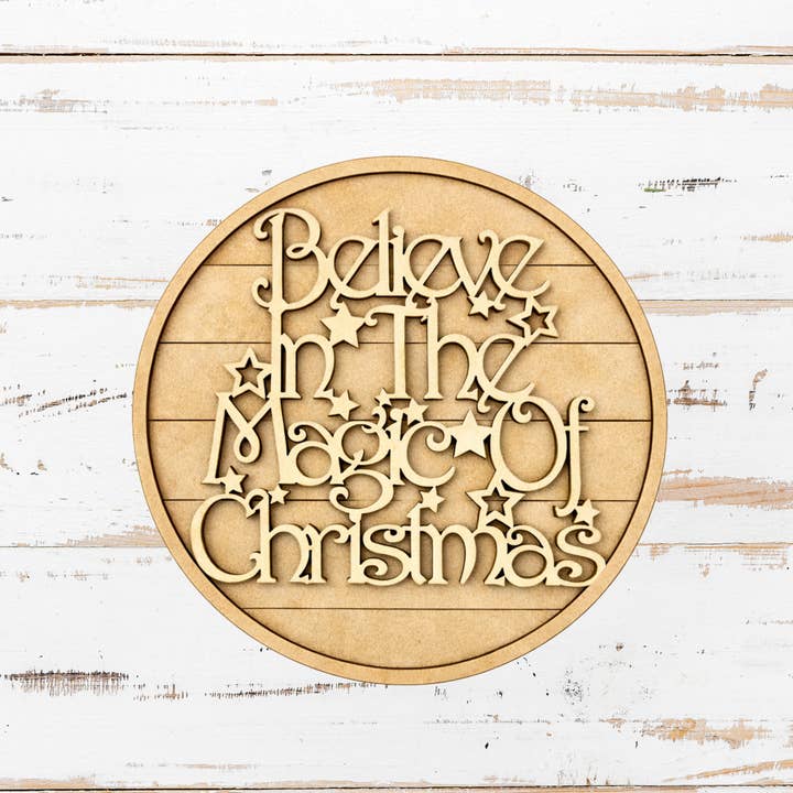 Believe in the Magic of Christmas | Home Sweet Home Interchangeable “O” Add-On – DIY Kit for wholesale by Crazy Daisy Designs