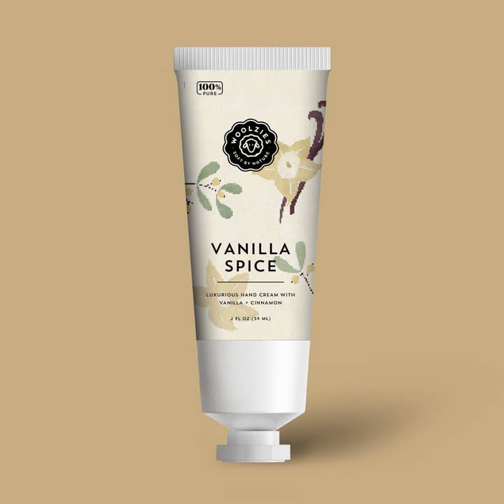 Vanilla Spice Holiday Hand Cream 2oz for wholesale by Woolzies