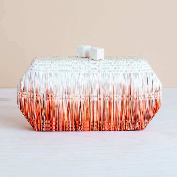 Handloomed Clutch - Sarsuela Limited, Fire | LIKHA for wholesale by LIKHÂ