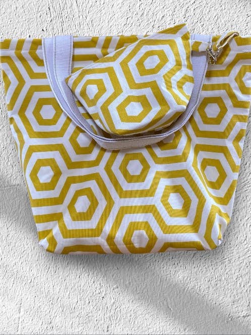 Handmade Hex Saffron Tote & Purse – Eco-Friendly for wholesale by everydaybags.gifts