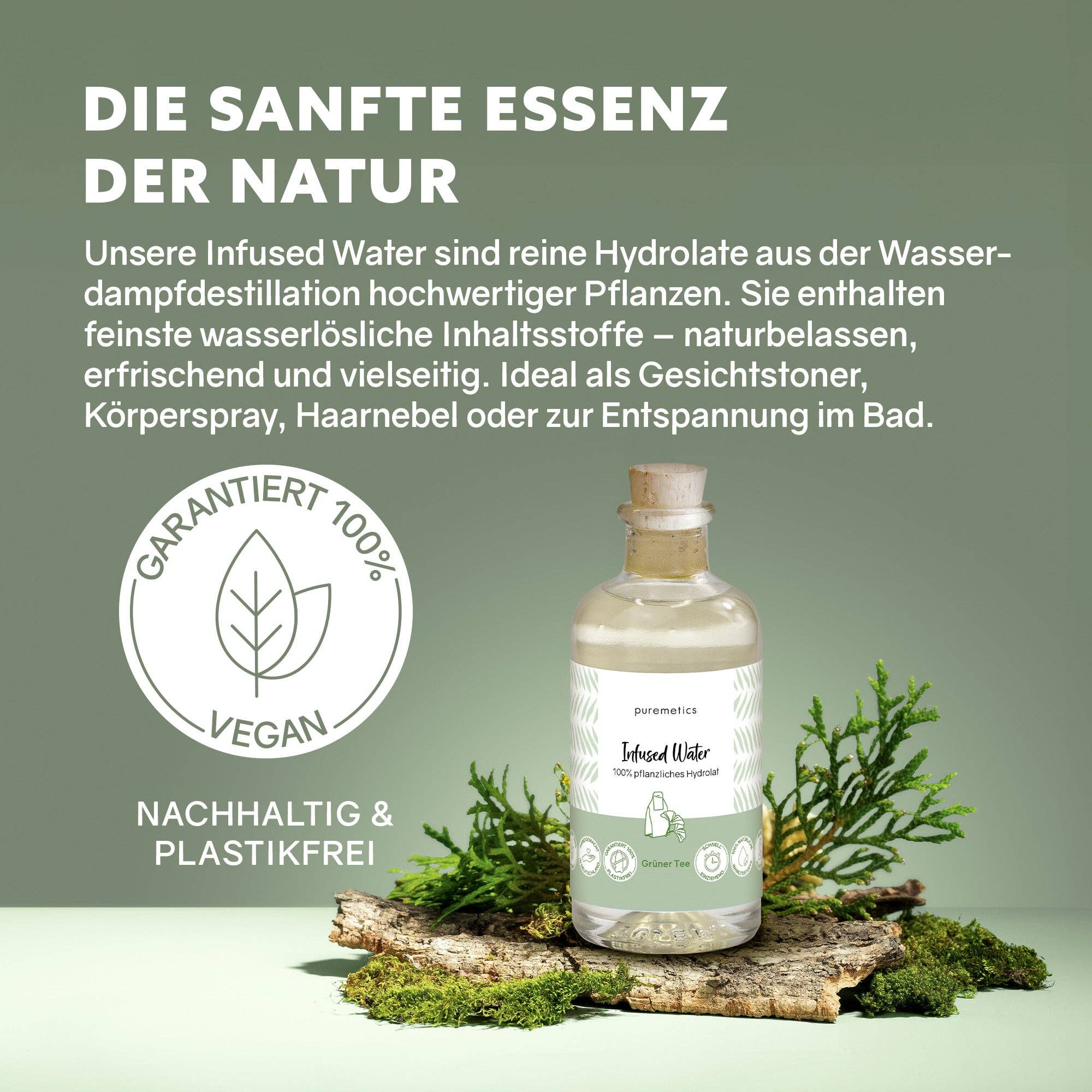 puremetics GmbH - Wholesale Face & Body Mist/Water - Infused Water 'Green Tea'1