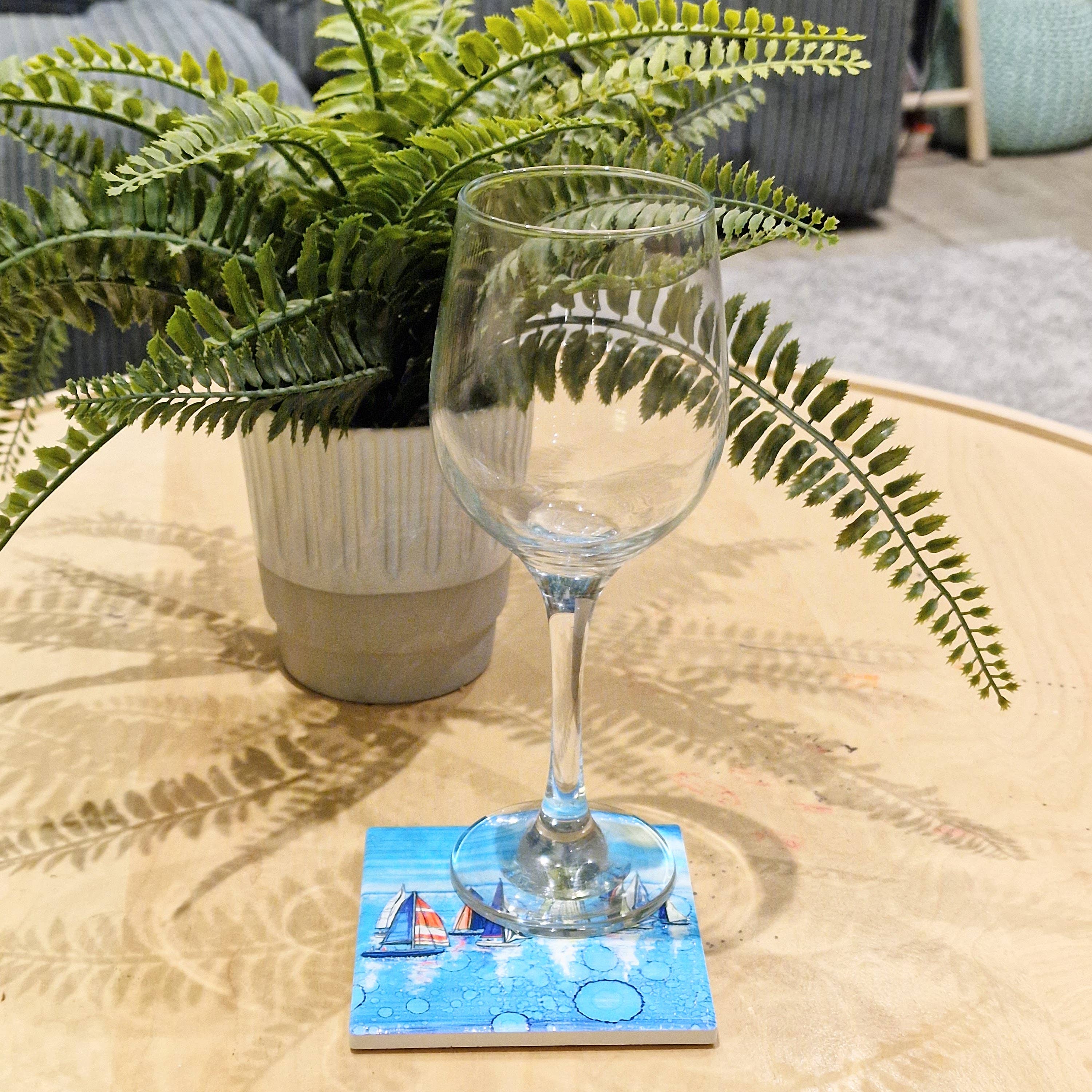 By Jo Crafts – wholesale Coasters – 83-C Nautical Regatta Coaster1