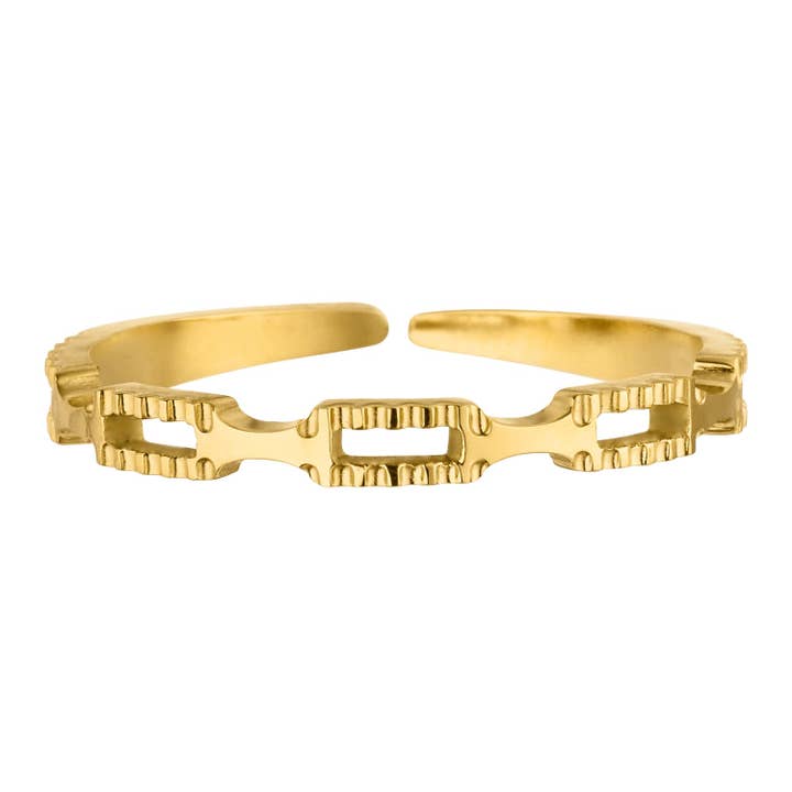 Schmuckgroßhandel - Wholesale Band/Stacked Ring - Sila ring | 18k gold plated5