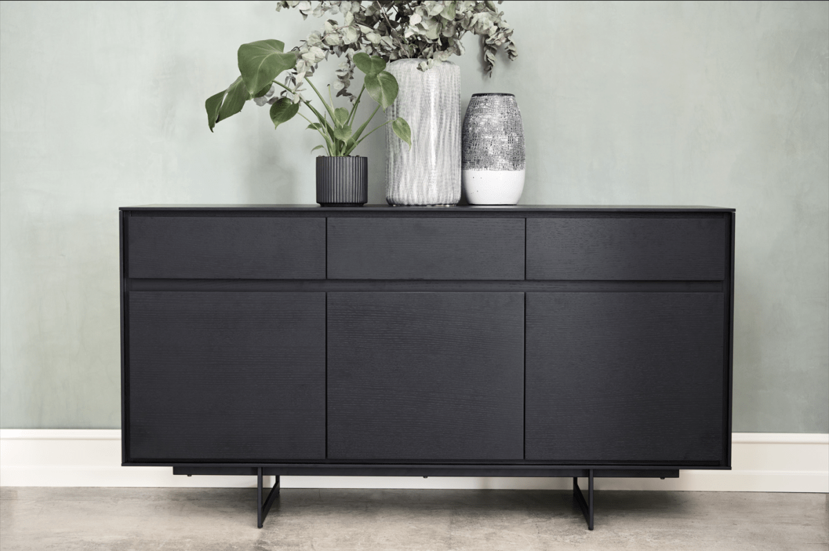 Furnhouse - Wholesale Sideboard - 3-Door Sideboard Tokyo Black Oak1