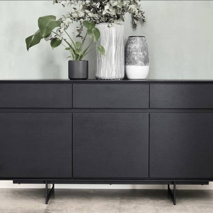 Furnhouse - Wholesale Sideboard - 3-Door Sideboard Tokyo Black Oak1