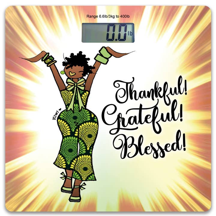Pèse-personne numérique Thankful, Grateful, Blessed pour la vente par Shades of Color, LLC