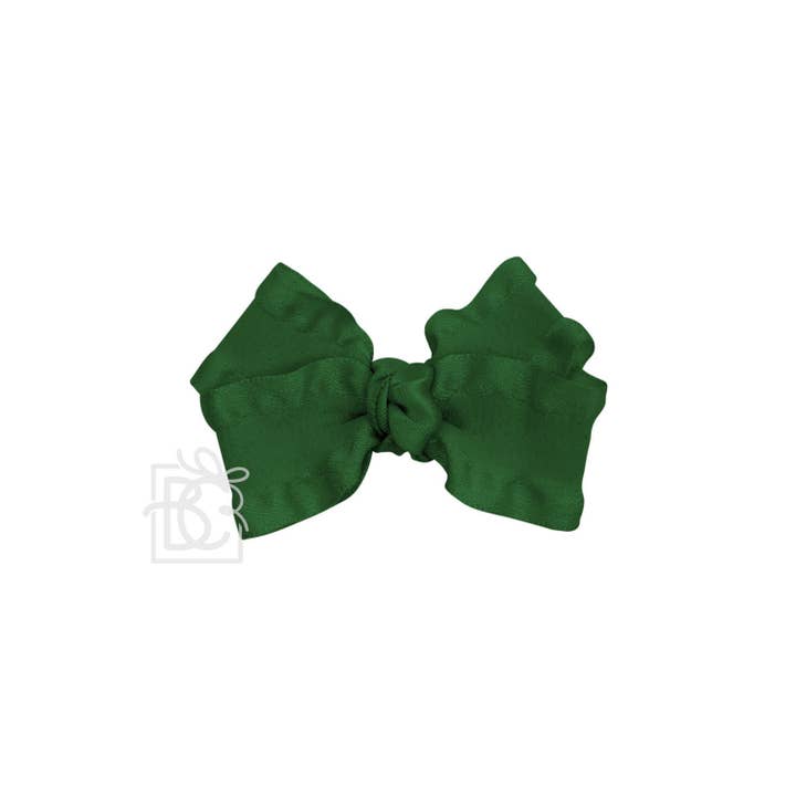 Beyond Creations, LLC - Wholesale Hair Bow - Kids - DOUBLE RUFFLE BOW ON CLIP59