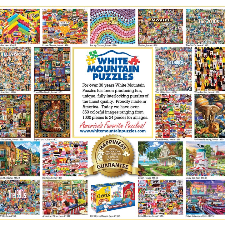 White Mountain Puzzles - Wholesale Puzzle - Adult - Cafe Bookstore (2128pz) - 1000 Piece Jigsaw Puzzle2