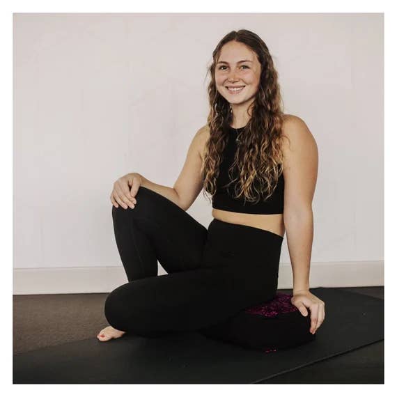 Deep Breath Designs, LLC - Wholesale Meditation Supplies - MEDITATION CUSHION BATIK organic buckwheat support Zafu yoga