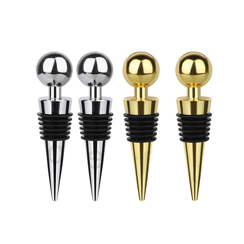 Sostraw & SmartThings - Wholesale Wine Stopper - Bottle Stopper - Classic- Gold or Silver3