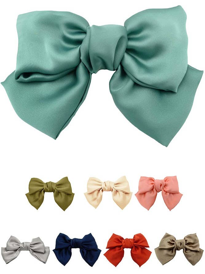 Broche liso con lazo sedoso para venta al por mayor de Hana