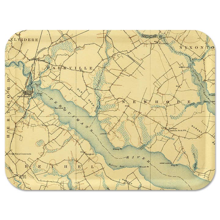 Trays4Us - Wholesale Serving Tray - Custom Serving Tray - Topographic Map - Any US Location5