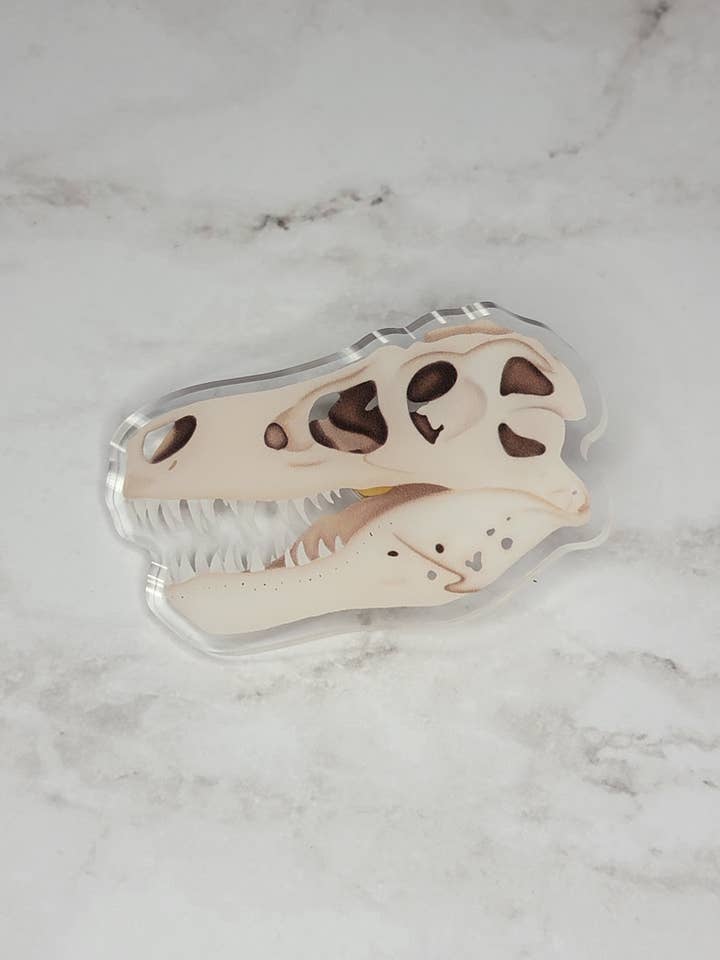 Tyrannosaurus Rex Acrylic Pin for wholesale by Kingdom Animalia
