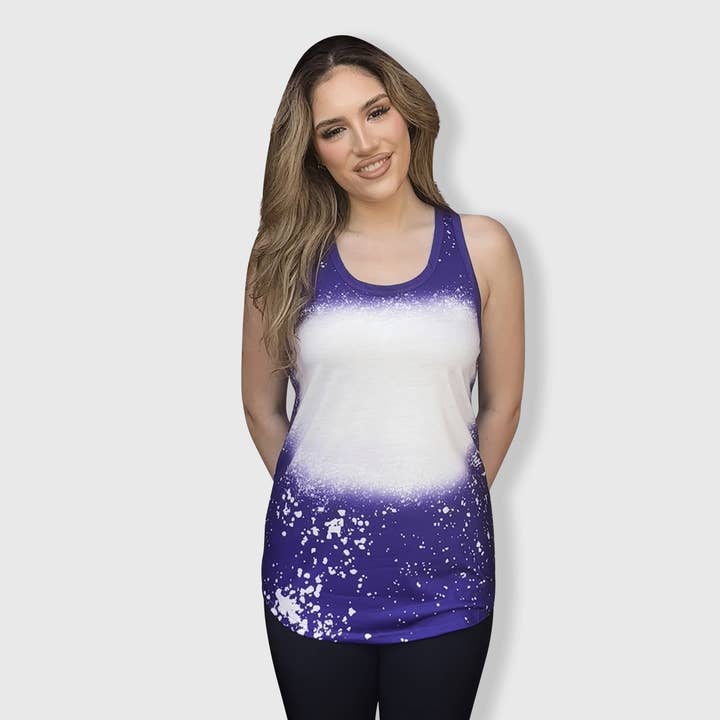 Faux Bleached Tank Top - Adult for wholesale by ILTEX Apparel