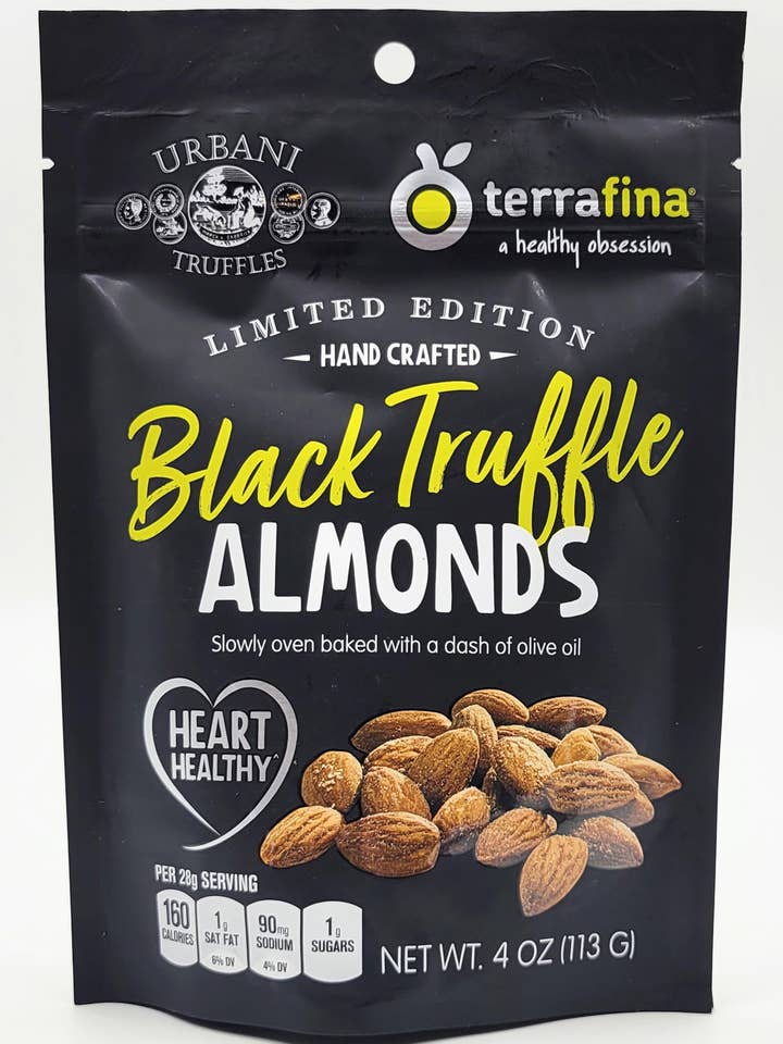 Black Truffle Almonds for wholesale by Urbani Truffles