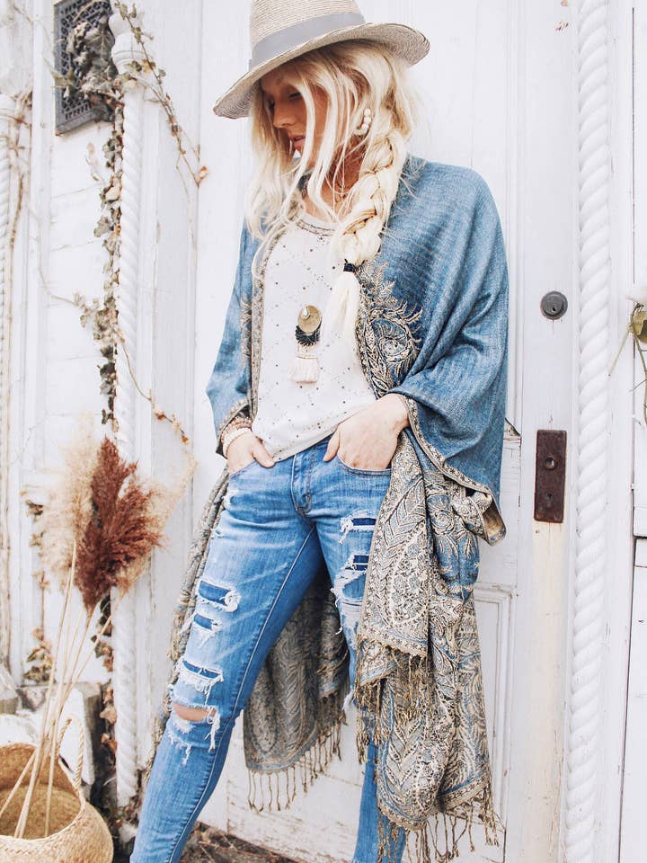 Ellemairco - Wholesale Kimono - Women's - Handmade Woven Kimonos (Assorted)