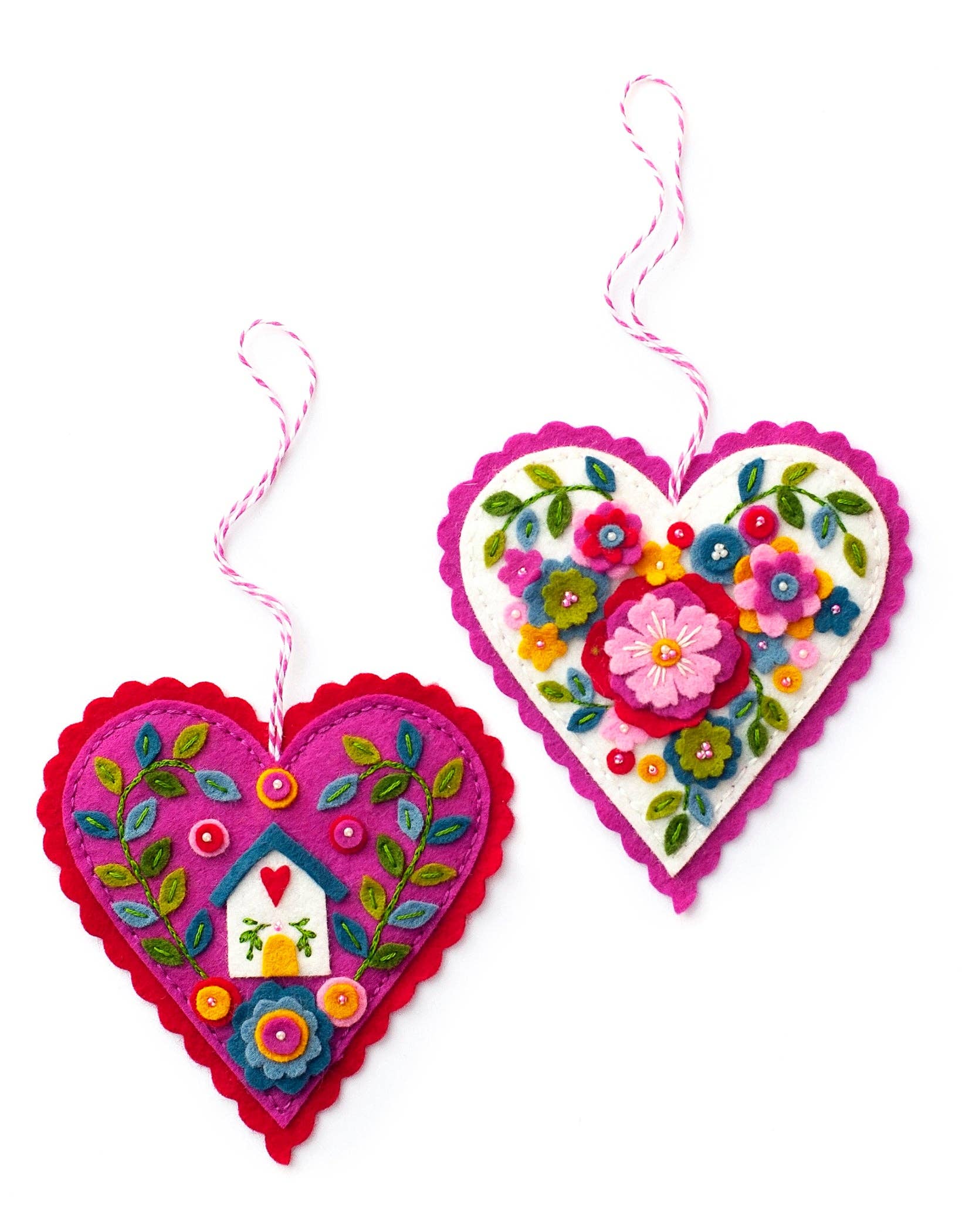 Benzie Design - Wholesale DIY Craft Kit - Heart and Home Felt Ornament Kit3