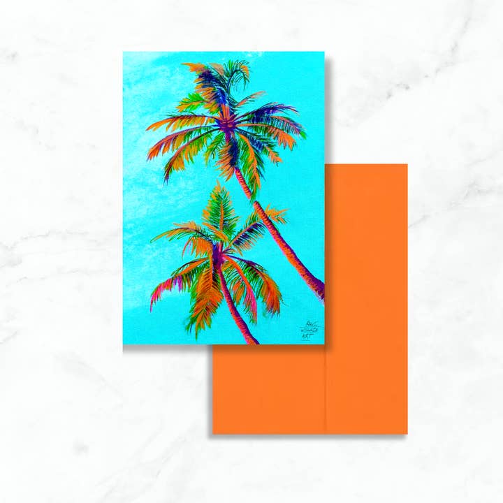 Wilkie Studios - Wholesale Everyday Greeting Card - Palm Trees Greeting Card