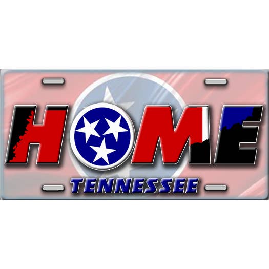 Placa de matrícula con bandera de Tennessee para venta al por mayor de Make It Yours
