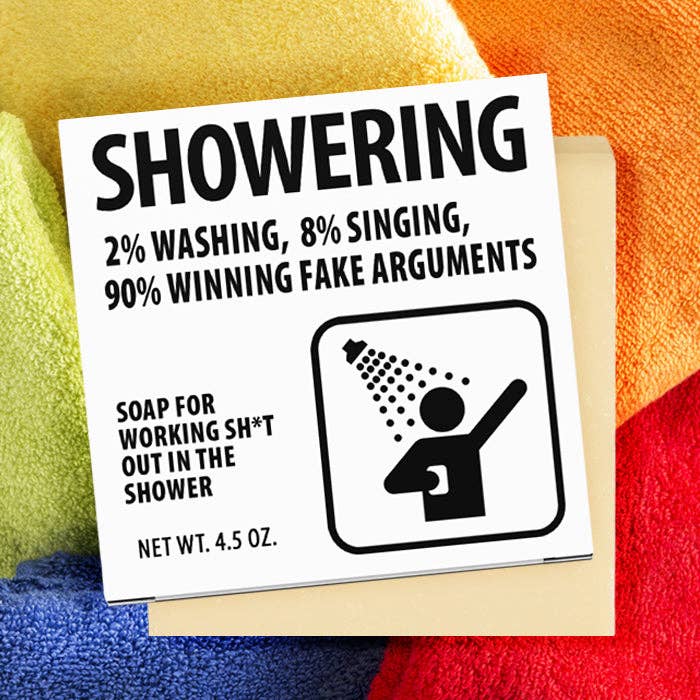 Winning Fake Arguments in the Shower Soap | Stocking Stuffer for wholesale by Totally Cheesy