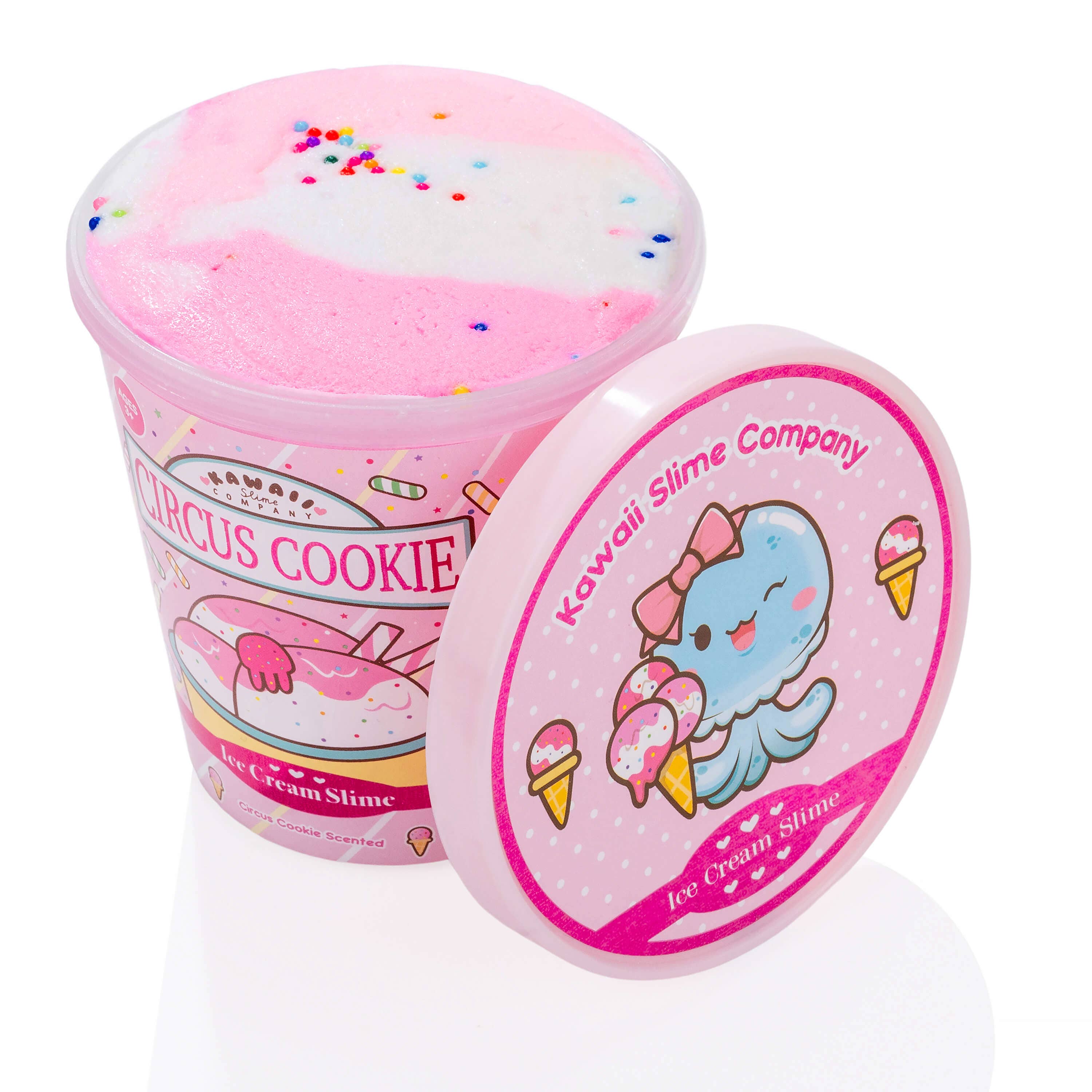 Kawaii Slime Company – wholesale Putty/slime – Child – Circus Cookie Scented Ice Cream Pint Slime (5pcs/case)9